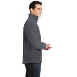 Port Authority® Value Fleece 1/4-Zip Pullover -Travel Storage Store F218 irongrey model side 102016 550x550.jpg