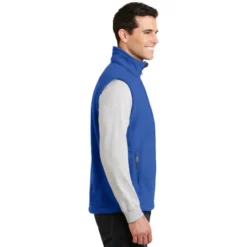 Port Authority® Value Fleece Vest -Travel Storage Store F219 trueroyal model side 102016 550x550.jpg