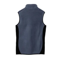 Port Authority® R-Tek® Pro Fleece Full-Zip Vest -Travel Storage Store F228 navyheatherblack flat back 550x550.jpg