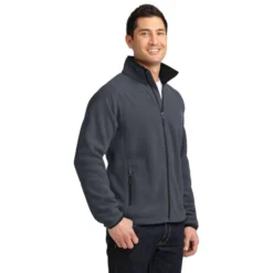 Port Authority® Enhanced Value Fleece Full-Zip Jacket 12 Port Authority® Enhanced Value Fleece Full-Zip Jacket -Travel Storage Store F229 battleshipgreyBlack model 3q 072014 550x550.jpg