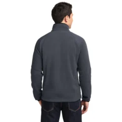 Port Authority® Enhanced Value Fleece Full-Zip Jacket 13 Port Authority® Enhanced Value Fleece Full-Zip Jacket -Travel Storage Store F229 battleshipgreyBlack model back 072014 550x550.jpg