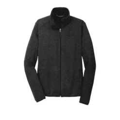 Port Authority® Sweater Fleece Jacket 15 Port Authority® Sweater Fleece Jacket -Travel Storage Store F232 blackheather flat front 550x550.jpg