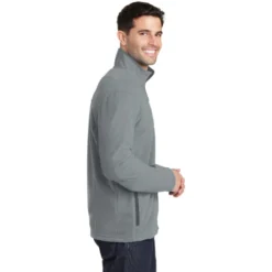 Port Authority® Summit Fleece Full-Zip Jacket -Travel Storage Store F233 frostgreymagnet model side 042015 550x550.jpg