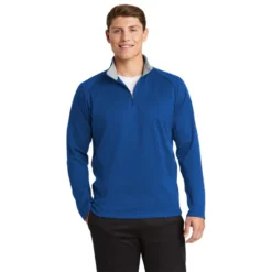 Sport-Tek® Sport-Wick® Fleece 1/4-Zip Pullover 25 Sport-Tek® Sport-Wick® Fleece 1/4-Zip Pullover -Travel Storage Store F243 trueroyalsilver model front 550x550.jpg