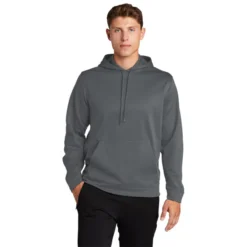 Sport-Tek® Sport-Wick® Fleece Hooded Pullover -Travel Storage Store F244 darksmokegrey model front 550x550.jpg