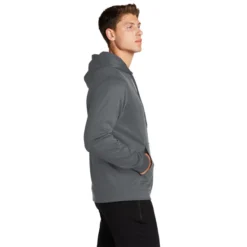 Sport-Tek® Sport-Wick® Fleece Hooded Pullover -Travel Storage Store F244 darksmokegrey model side 550x550.jpg