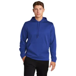 Sport-Tek® Sport-Wick® Fleece Hooded Pullover -Travel Storage Store F244 trueroyal model front 550x550.jpg
