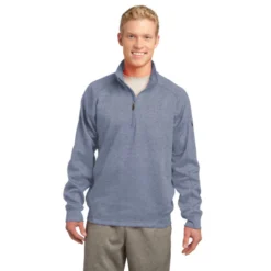 Sport-Tek® Tech Fleece 1/4-Zip Pullover 15 Sport-Tek® Tech Fleece 1/4-Zip Pullover -Travel Storage Store F247 GreyHeather Model Front 111511 550x550.jpg
