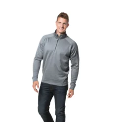 Sport-Tek® Tech Fleece 1/4-Zip Pullover 20 Sport-Tek® Tech Fleece 1/4-Zip Pullover -Travel Storage Store F247 greyheather model GSPORT17 550x550.jpg