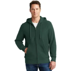 Sport-Tek® Super Heavyweight Full-Zip Hooded Sweatshirt -Travel Storage Store F282 darkgreen model front 032017 550x550.jpg