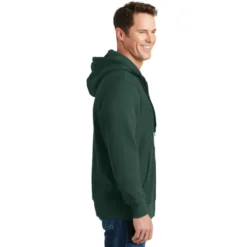 Sport-Tek® Super Heavyweight Full-Zip Hooded Sweatshirt -Travel Storage Store F282 darkgreen model side 032017 550x550.jpg