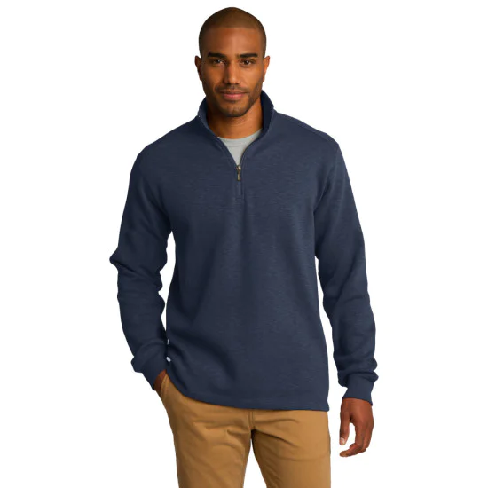 Port Authority® Slub Fleece 1/4-Zip Pullover 2 Port Authority® Slub Fleece 1/4-Zip Pullover - Image 2