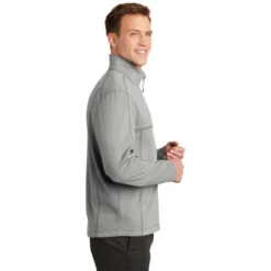 Port Authority ® Collective Smooth Fleece Jacket 17 Port Authority ® Collective Smooth Fleece Jacket -Travel Storage Store F904 gustygrey model side 072018 550x550.jpg