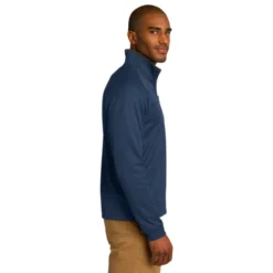 Port Authority® Vertical Texture 1/4-Zip Pullover -Travel Storage Store K805 regattablueirongrey model side 550x550.jpg