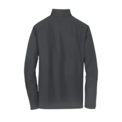 Port Authority® Pinpoint Mesh 1/2-Zip -Travel Storage Store K806 battleshipgrey flat back 550x550.jpg