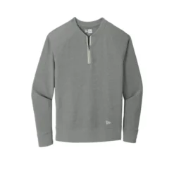 New Era ® Sueded Cotton Blend 1/4-Zip Pullover -Travel Storage Store NEA123 shadowgreyheather flat front 550x550.jpg