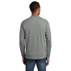 New Era ® Sueded Cotton Blend 1/4-Zip Pullover -Travel Storage Store NEA123 shadowgreyheather model back 550x550.jpg