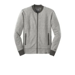 New Era® French Terry Baseball Full-Zip 15 New Era® French Terry Baseball Full-Zip -Travel Storage Store NEA503 lightgraphitetwist flat front 550x550.jpg