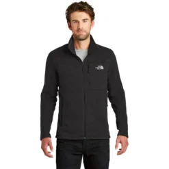 The North Face® Sweater Fleece Jacket 12 The North Face® Sweater Fleece Jacket -Travel Storage Store NF0A3LH7 tnfblackheather model front 550x550.jpg