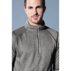 OGIO® ENDURANCE Pursuit 1/4-Zip -Travel Storage Store OE500 dieselgrey model2 GA18 550x550.jpg