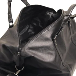 Milano Leather Duffle Bag -Travel Storage Store P6208 open1 550x550.jpg
