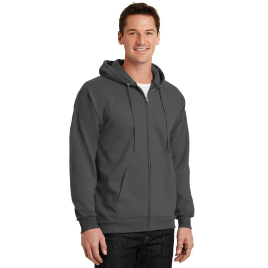 Port & Company® Essential Fleece Full-Zip Hooded Sweatshirt 4 Port & Company® Essential Fleece Full-Zip Hooded Sweatshirt - Image 4