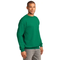 Port & Company® Essential Fleece Crewneck Sweatshirt -Travel Storage Store PC90 kelly model 3q 072014 550x550.jpg
