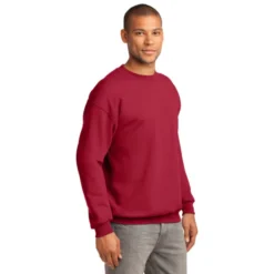 Port & Company® Essential Fleece Crewneck Sweatshirt -Travel Storage Store PC90 red model 3q 072014 550x550.jpg