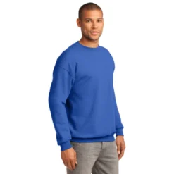 Port & Company® Essential Fleece Crewneck Sweatshirt -Travel Storage Store PC90 royal model 3q 072014 550x550.jpg