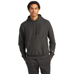 Champion ® Reverse Weave ® Hooded Sweatshirt -Travel Storage Store S101 charcoalheather model front 550x550.jpg