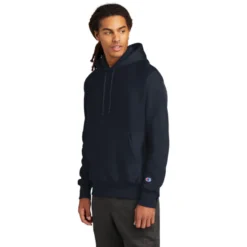 Champion ® Reverse Weave ® Hooded Sweatshirt -Travel Storage Store S101 navy model 3q 550x550.jpg