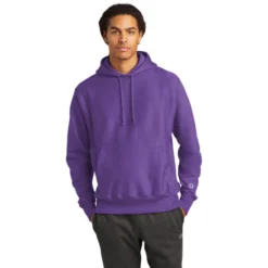 Champion ® Reverse Weave ® Hooded Sweatshirt -Travel Storage Store S101 purple model front 550x550.jpg