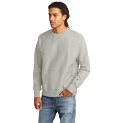 Champion ® Reverse Weave ® Crewneck Sweatshirt -Travel Storage Store S149 oxfordgrey model 3q 550x550.jpg