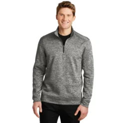 Sport-Tek® PosiCharge® Electric Heather Fleece 1/4-Zip Pullover -Travel Storage Store ST226 Blackelectric model front 052016 550x550.jpg