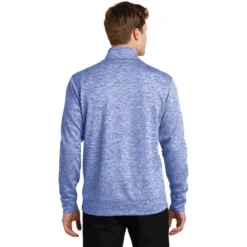 Sport-Tek® PosiCharge® Electric Heather Fleece 1/4-Zip Pullover -Travel Storage Store ST226 trueroyalelectric model back 052016 550x550.jpg
