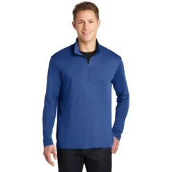 Sport-Tek® PosiCharge® Competitor™ 1/4-Zip Pullover -Travel Storage Store ST357 trueroyal model front 072017 550x550.jpg