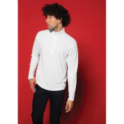 Sport-Tek® PosiCharge® Competitor™ 1/4-Zip Pullover -Travel Storage Store ST357 white model 550x550.jpg