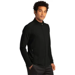 Sport-Tek ® Sport-Wick ® Flex Fleece Full-Zip -Travel Storage Store ST560 black model 3q 550x550.jpg