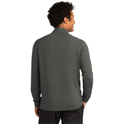 Sport-Tek ® Sport-Wick ® Flex Fleece Full-Zip -Travel Storage Store ST560 darkgreyheather model back 550x550.jpg