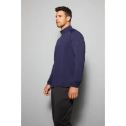 Sport-Tek® Sport-Wick® Flex Fleece 1/4-Zip -Travel Storage Store ST561 truenavy model SP21 550x550.jpg