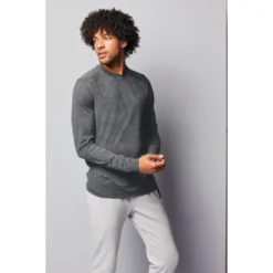 Sport-Tek® Exchange 1.5 Long Sleeve Crew -Travel Storage Store ST710 graphiteheather model 3q GA21 550x550.jpg