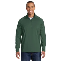 Sport-Tek® Sport-Wick® Stretch 1/2-Zip Pullover 22 Sport-Tek® Sport-Wick® Stretch 1/2-Zip Pullover -Travel Storage Store ST850 forestgreen model front 042015 550x550.jpg