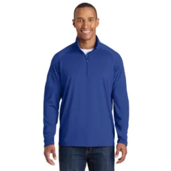 Sport-Tek® Sport-Wick® Stretch 1/2-Zip Pullover 24 Sport-Tek® Sport-Wick® Stretch 1/2-Zip Pullover -Travel Storage Store ST850 trueroyal model front 042015 550x550.jpg