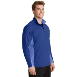 Sport-Tek® Sport-Wick® Stretch Contrast 1/2-Zip Pullover -Travel Storage Store ST854 trueroyalroyalhthr model 3q 072017 550x550.jpg