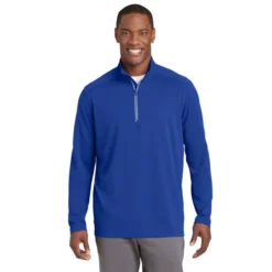 Sport-Tek® Sport-Wick® Textured 1/4-Zip Pullover 17 Sport-Tek® Sport-Wick® Textured 1/4-Zip Pullover -Travel Storage Store ST860 trueroyal model front 042015 550x550.jpg