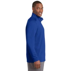 Sport-Tek® Sport-Wick® Textured 1/4-Zip Pullover 20 Sport-Tek® Sport-Wick® Textured 1/4-Zip Pullover -Travel Storage Store ST860 trueroyal model side 042015 550x550.jpg