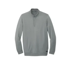 TravisMathew Newport 1/4-Zip Fleece -Travel Storage Store TM1MU419 quietshadegrey flat front 550x550.jpg