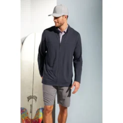 TravisMathew Newport Full-Zip Fleece -Travel Storage Store TM1MU420 bluenights model SP21 550x550.jpg