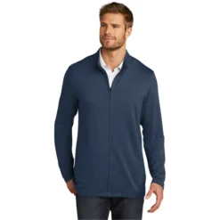 TravisMathew Newport Full-Zip Fleece -Travel Storage Store TM1MU420 bluenights model front 550x550.jpg