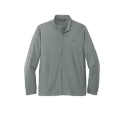 TravisMathew Surfside Full-Zip Jacket -Travel Storage Store TM1MU422 quietshadegreyheather flat front 550x550.jpg